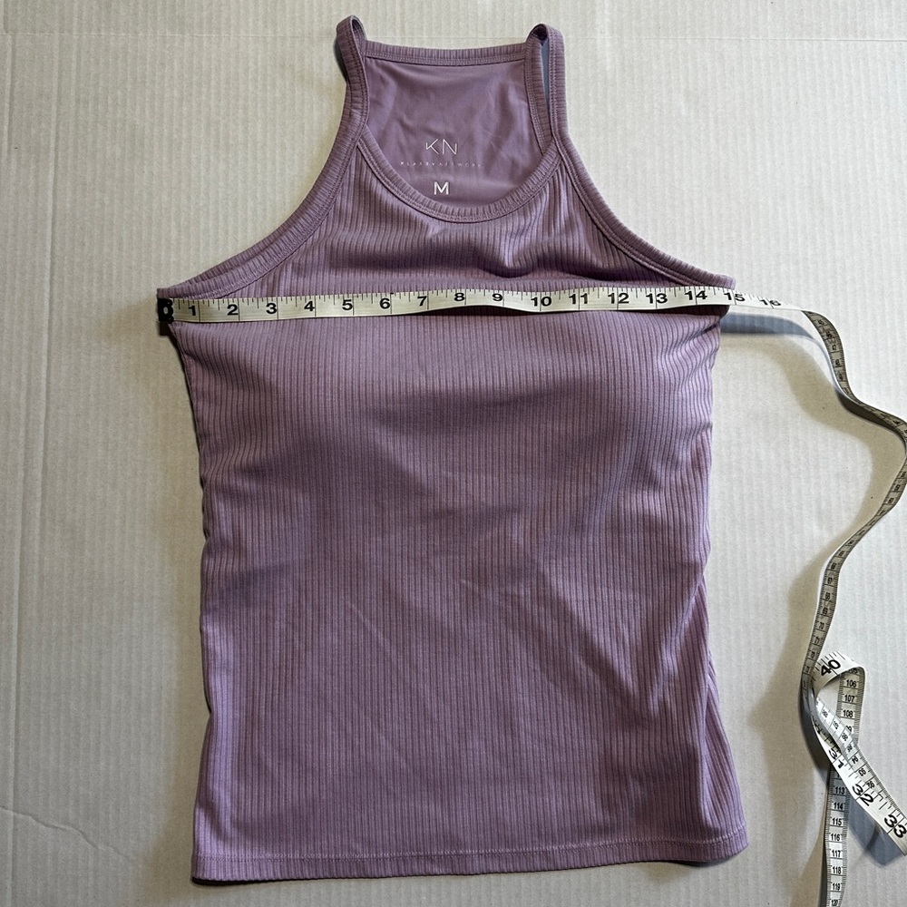 Klassy Network High Neck Ribbed Brami Full-Length Top - Size M